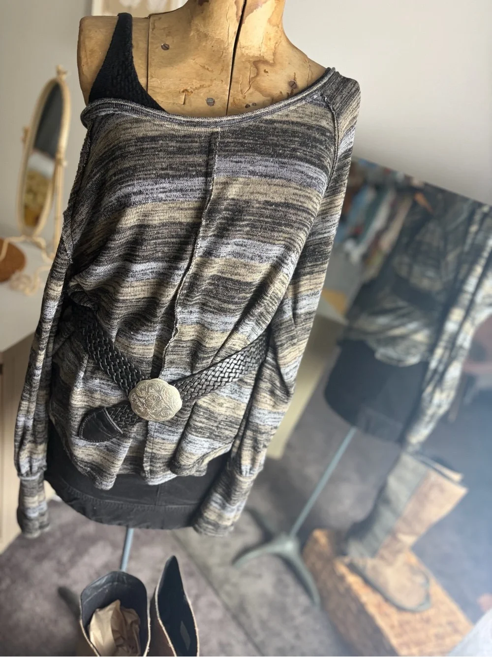 Free People Slouchy Carolina Hacci Sweater Tunic